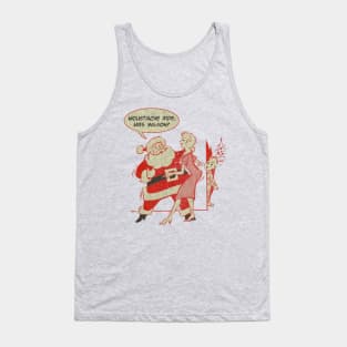 Moustache Ride Santa Tank Top